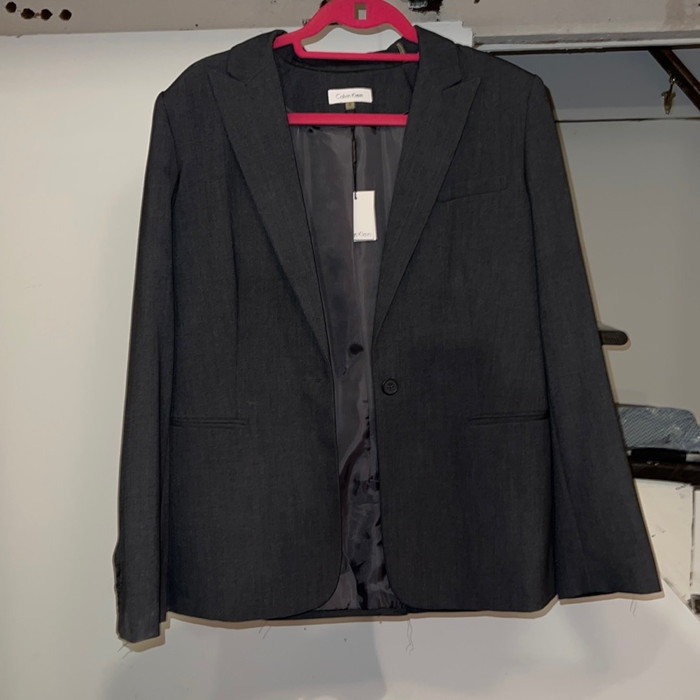 Never worn Calvin Klein Gray Blazer